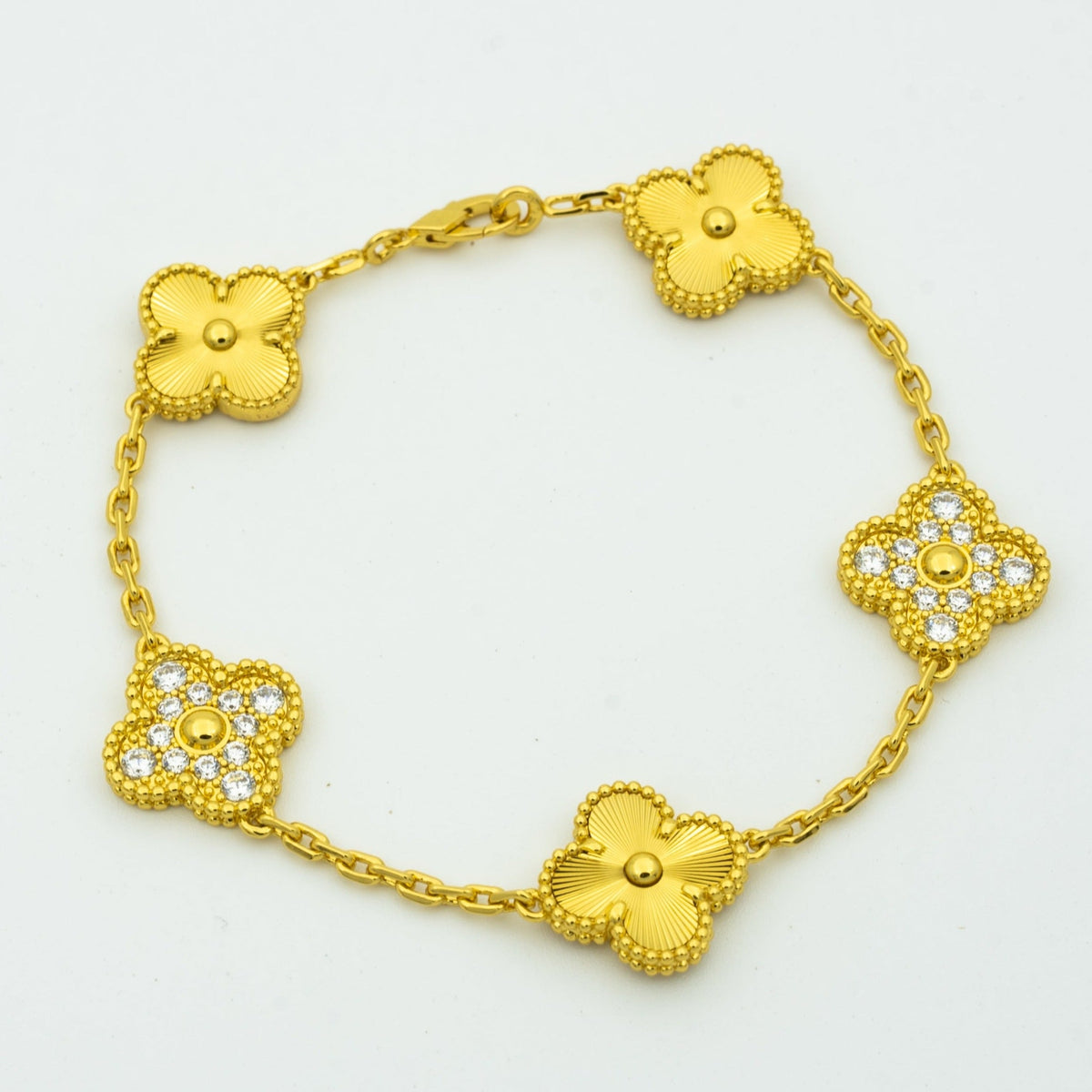 [⭐vintora] CLOVER 5 MOTIF LASER BRACELET COLLECTION