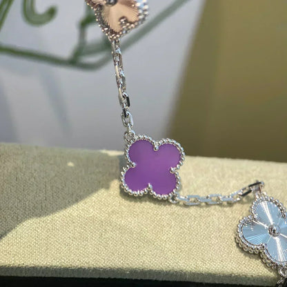 [⭐vintora] CLOVER 5 MOTIF VIOLET BRACELET COLLECTION