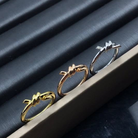 [⭐vintora Jewels]KNOT RING 1.2MM