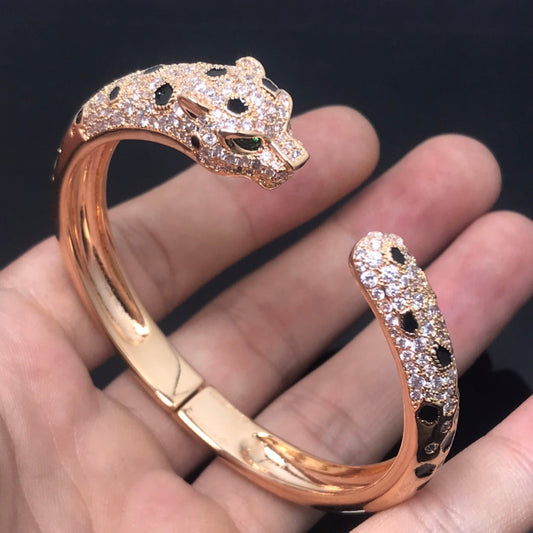 [⭐Marlin-jewelry]PANTHERE BIG BRACELET DIAMONDS