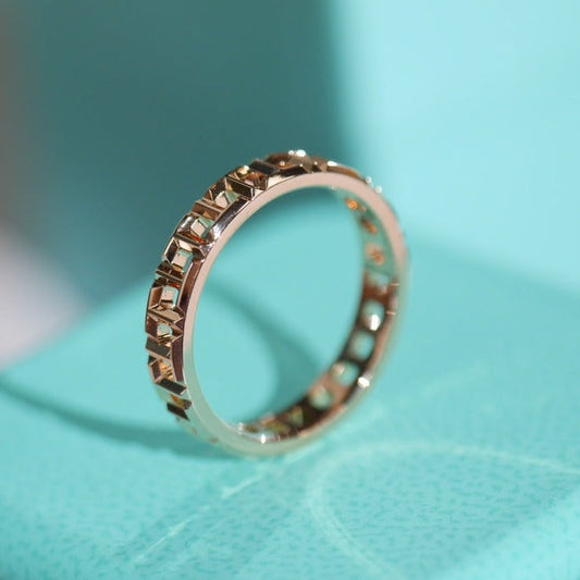 [⭐vintora Jewels]T TRUE 3.5MM PINK GOLD RING