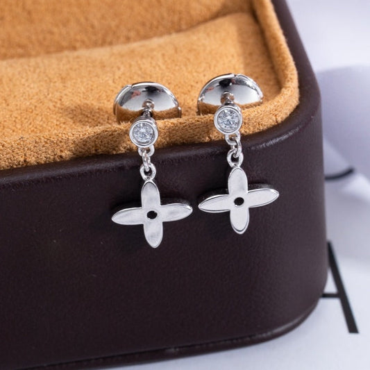 [⭐vintora]VIDYLLE SILVER DIAMOND MINI DROP EARRINGS