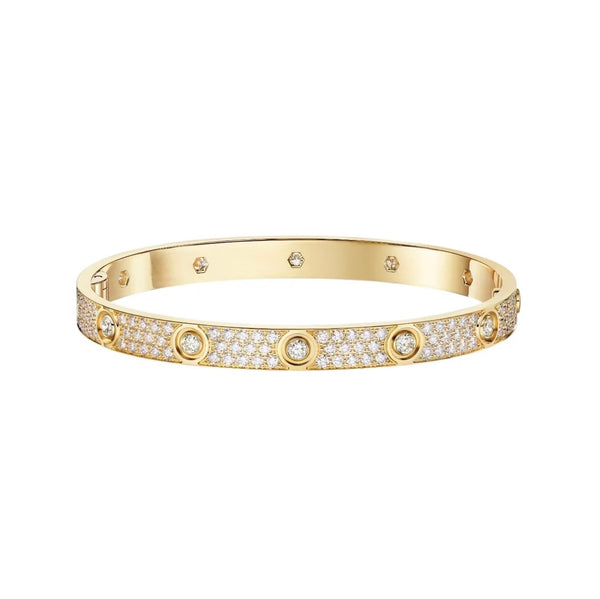 [⭐vintora]LOVE BRACELET 6.1MM DIAMOND-PAVED 10 BIG DIAMONDS