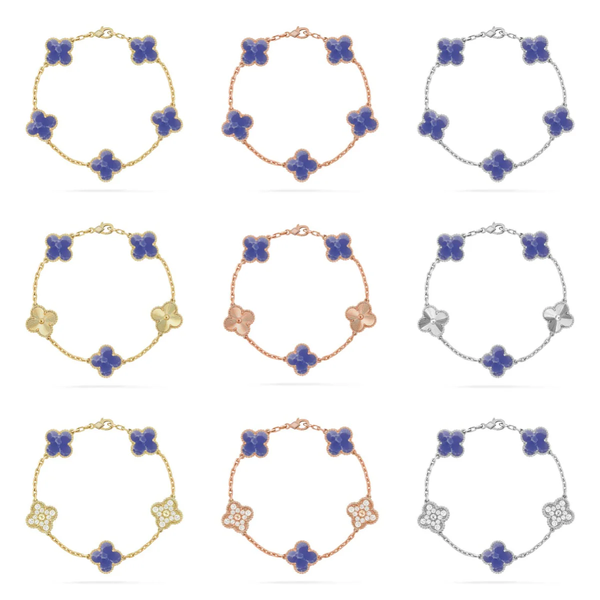 [⭐vintora]CLOVER 5 MOTIF BLUE VEINS BRACELET COLLECTION