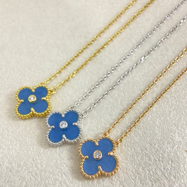 [⭐vintora]CLOVER 15MM DIAMOND DENIM BLUE CHRISTMAS EDITION