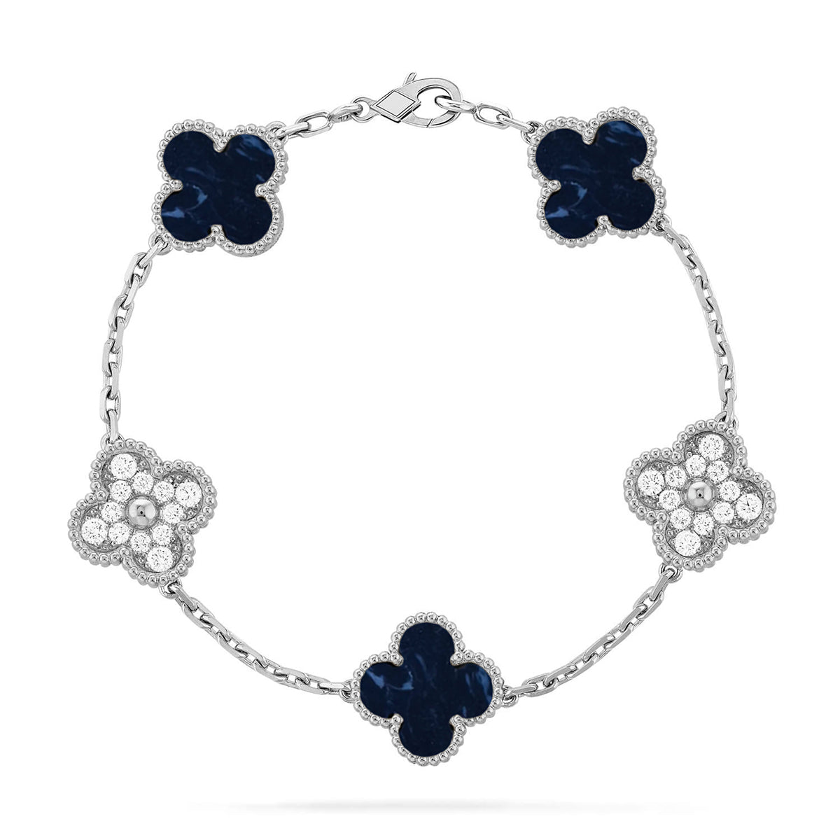 [⭐vintora]CLOVER 5 MOTIF PIETERSITE BRACELET COLLECTION