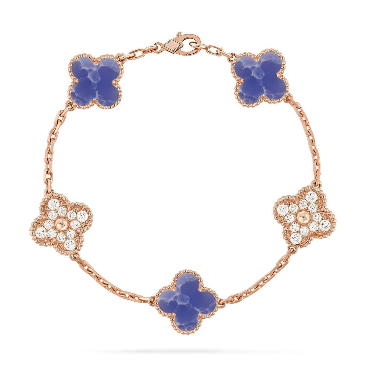 [⭐vintora]CLOVER 5 MOTIF BLUE VEINS BRACELET COLLECTION