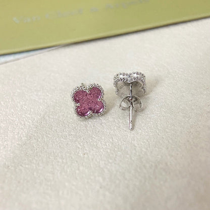 [⭐vintora]2026 NEW MINI CLOVER 1 MOTIF  BUBBLE PINK ENAMEL