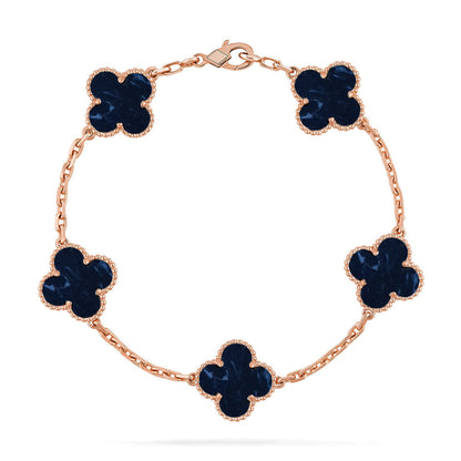 [⭐vintora]CLOVER 5 MOTIF PIETERSITE BRACELET COLLECTION