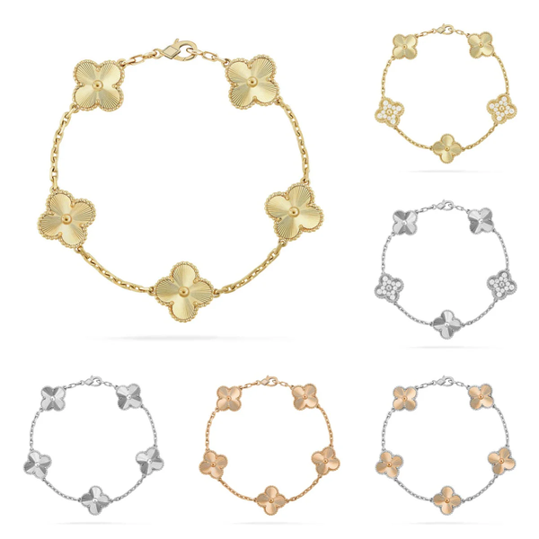 [⭐vintora] CLOVER 5 MOTIF LASER BRACELET COLLECTION