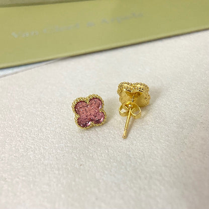 [⭐vintora]2026 NEW MINI CLOVER 1 MOTIF  BUBBLE PINK ENAMEL