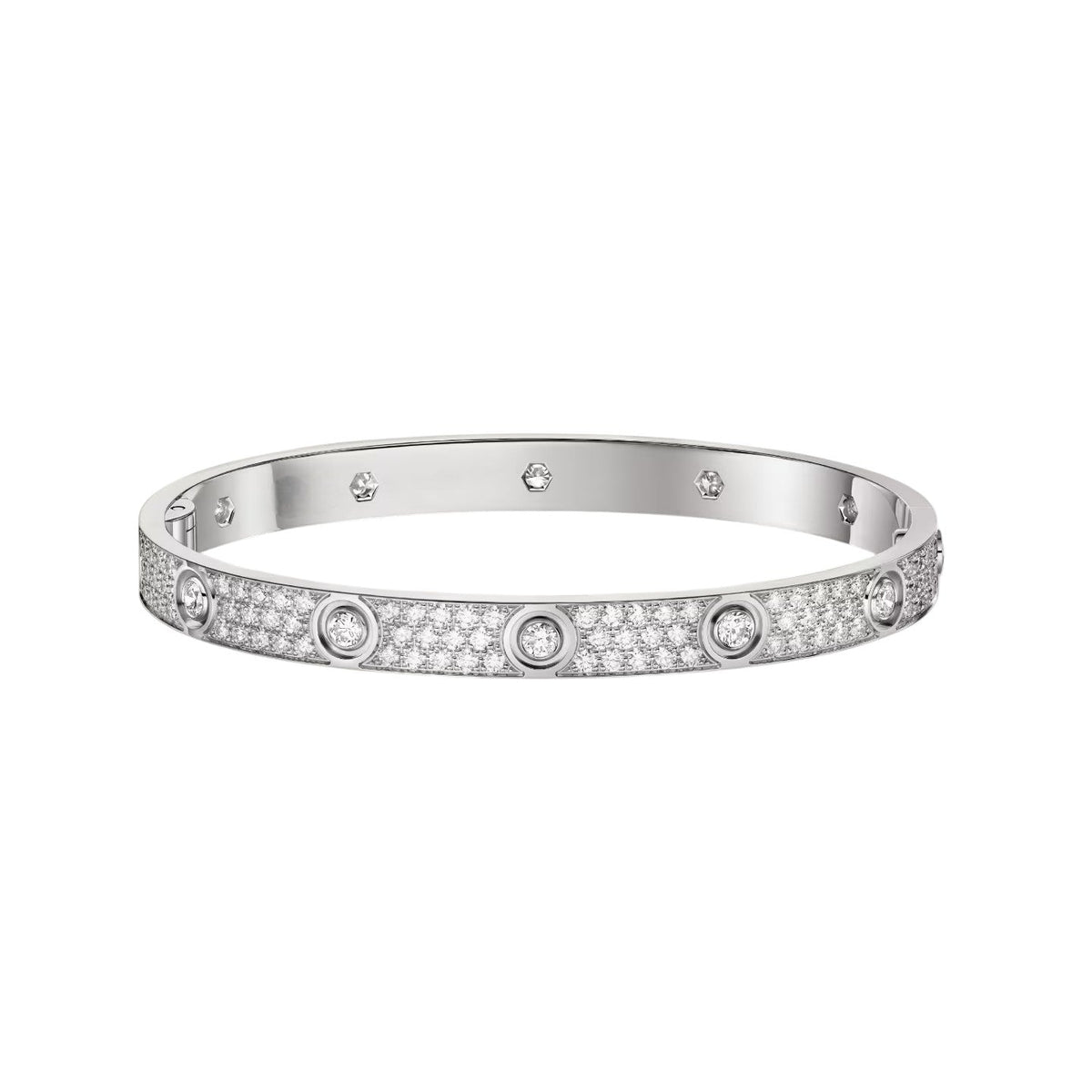 [⭐vintora]LOVE BRACELET 6.1MM DIAMOND-PAVED 10 BIG DIAMONDS