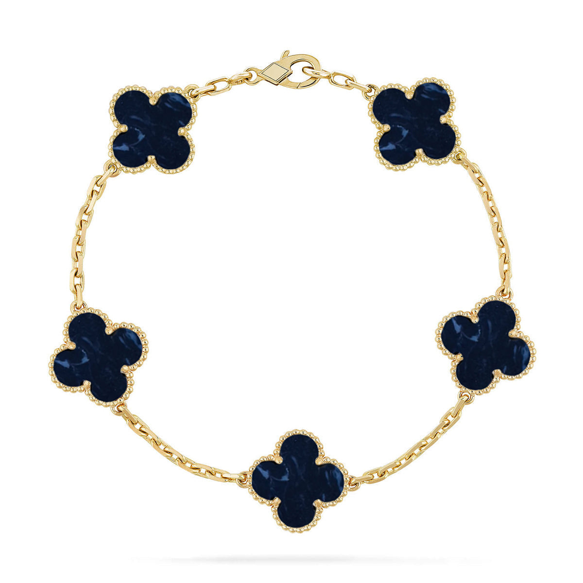 [⭐vintora]CLOVER 5 MOTIF PIETERSITE BRACELET COLLECTION