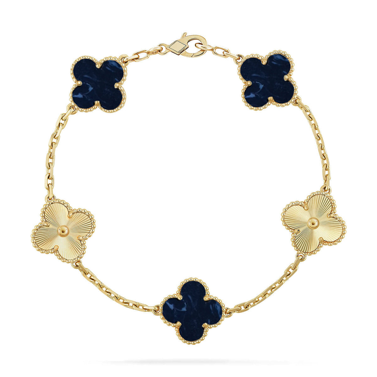 [⭐vintora]CLOVER 5 MOTIF PIETERSITE BRACELET COLLECTION