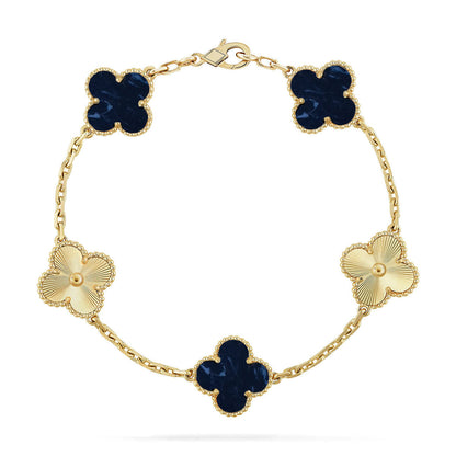 [⭐vintora]CLOVER 5 MOTIF PIETERSITE BRACELET COLLECTION