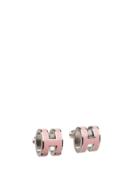 [⭐vintora]MINI POP H SILVER EARRINGS PINK