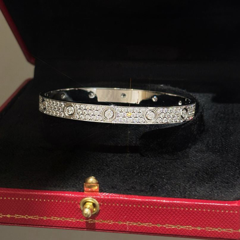 [⭐vintora]LOVE BRACELET 6.1MM DIAMOND-PAVED 10 BIG DIAMONDS