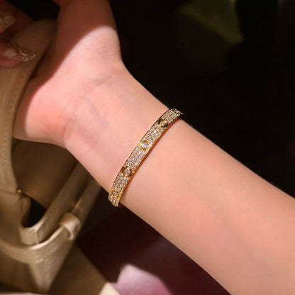 [⭐vintora]LOVE BRACELET 6.1MM DIAMOND-PAVED 10 BIG DIAMONDS