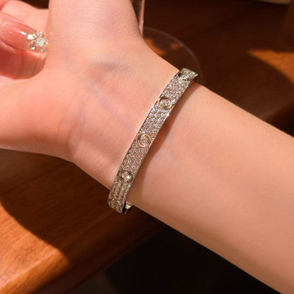 [⭐vintora]LOVE BRACELET 6.1MM DIAMOND-PAVED 10 BIG DIAMONDS