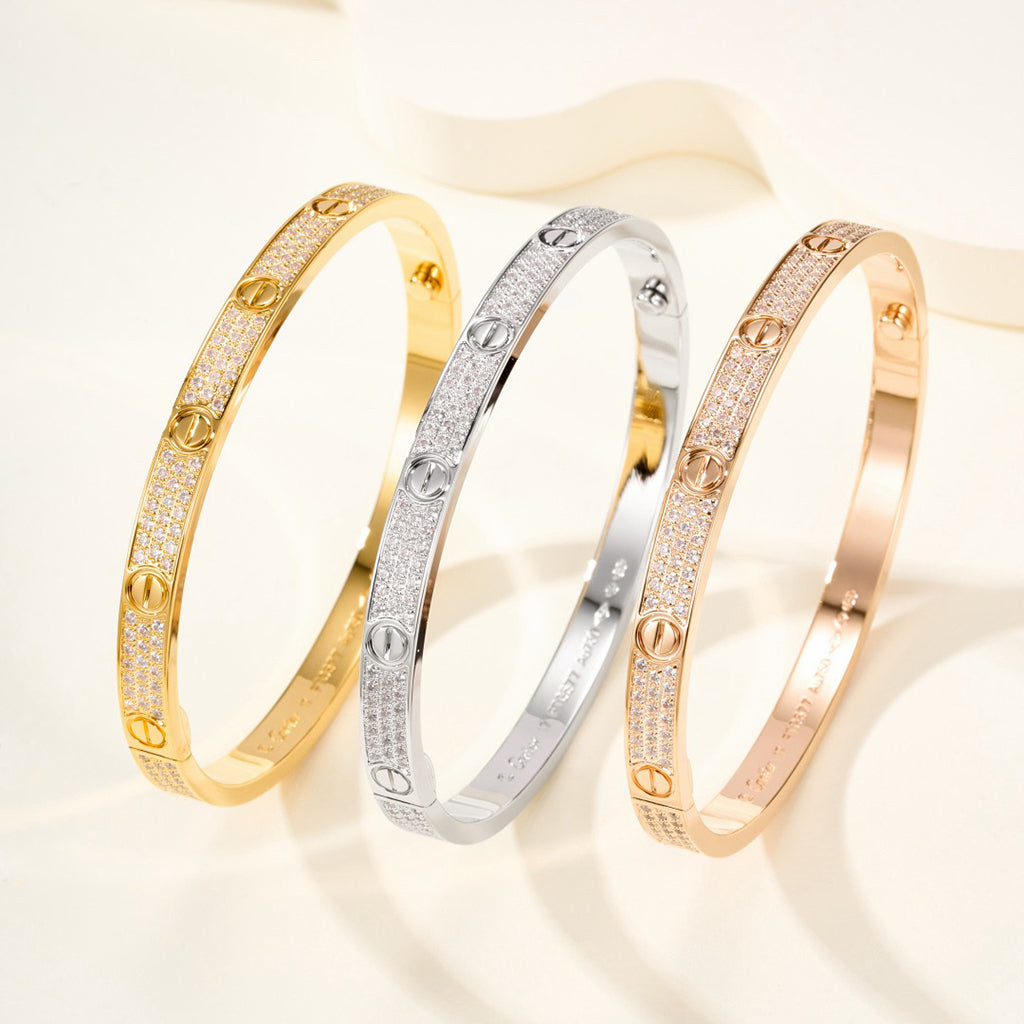 [⭐vintora]LOVE BRACELET 4.8MM DIAMOND-PAVED