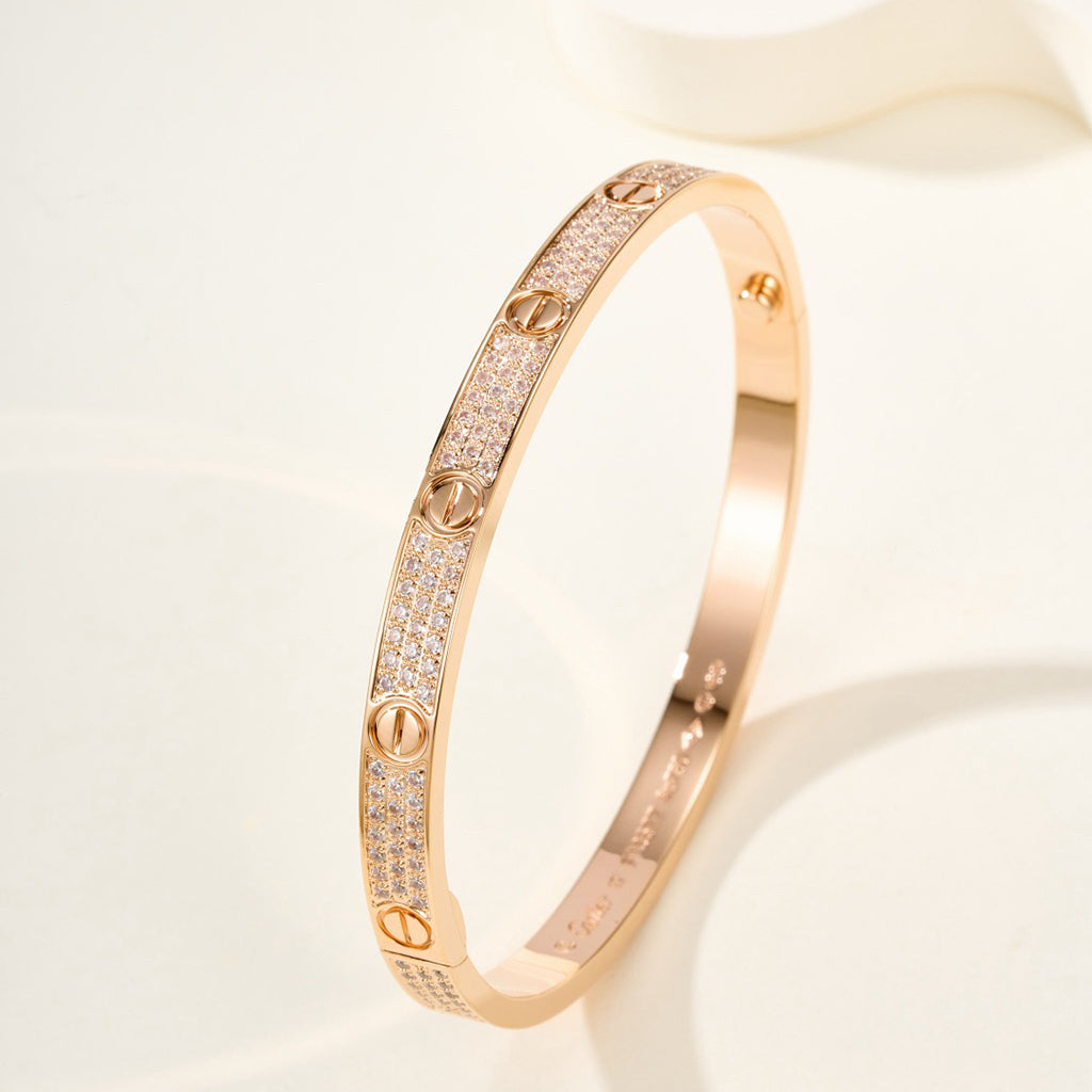 [⭐vintora]LOVE BRACELET 4.8MM DIAMOND-PAVED