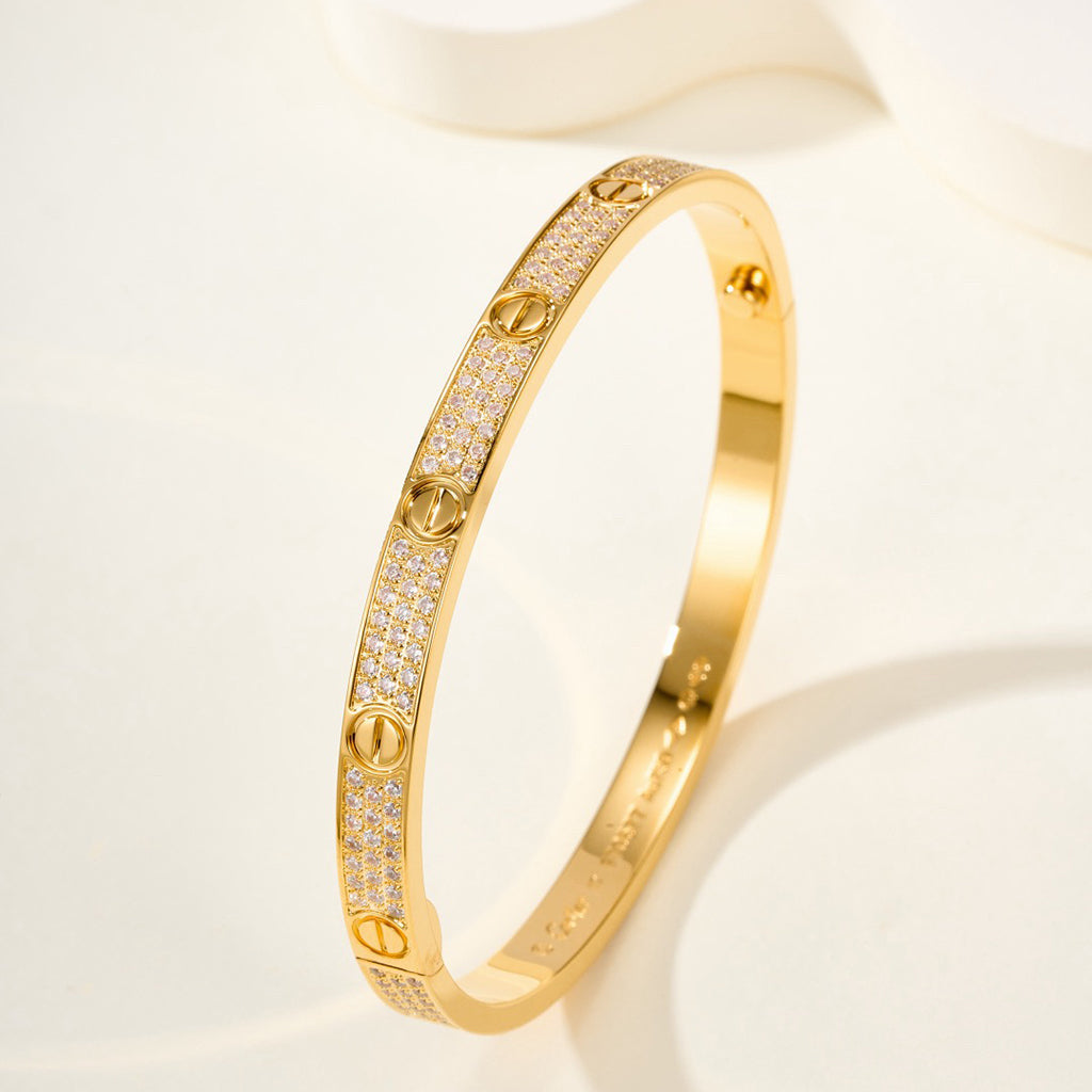 [⭐vintora]LOVE BRACELET 4.8MM DIAMOND-PAVED