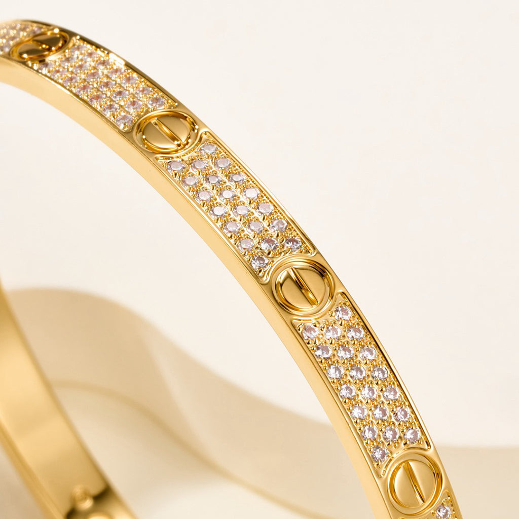 [⭐vintora]LOVE BRACELET 4.8MM DIAMOND-PAVED
