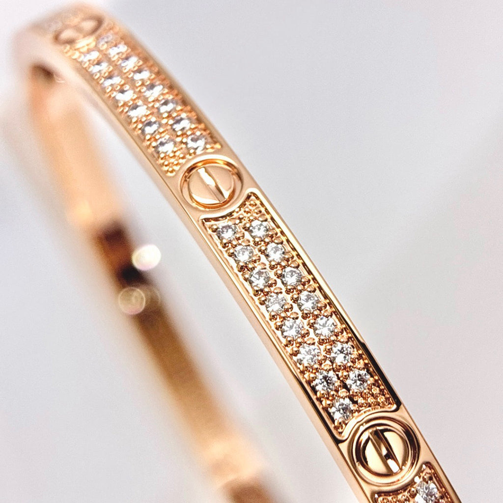 [⭐vintora]LOVE BRACELET 3.65MM DIAMOND-PAVED