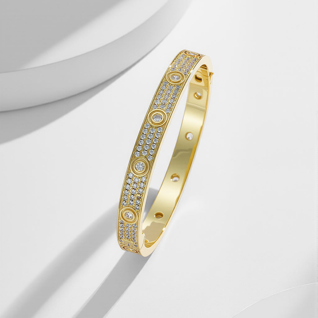 [⭐vintora]LOVE BRACELET 6.1MM DIAMOND-PAVED 10 BIG DIAMONDS