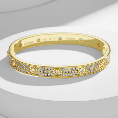 [⭐vintora]LOVE BRACELET 6.1MM DIAMOND-PAVED 10 BIG DIAMONDS
