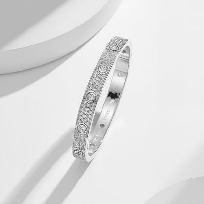 [⭐vintora]LOVE BRACELET 6.1MM DIAMOND-PAVED 10 BIG DIAMONDS