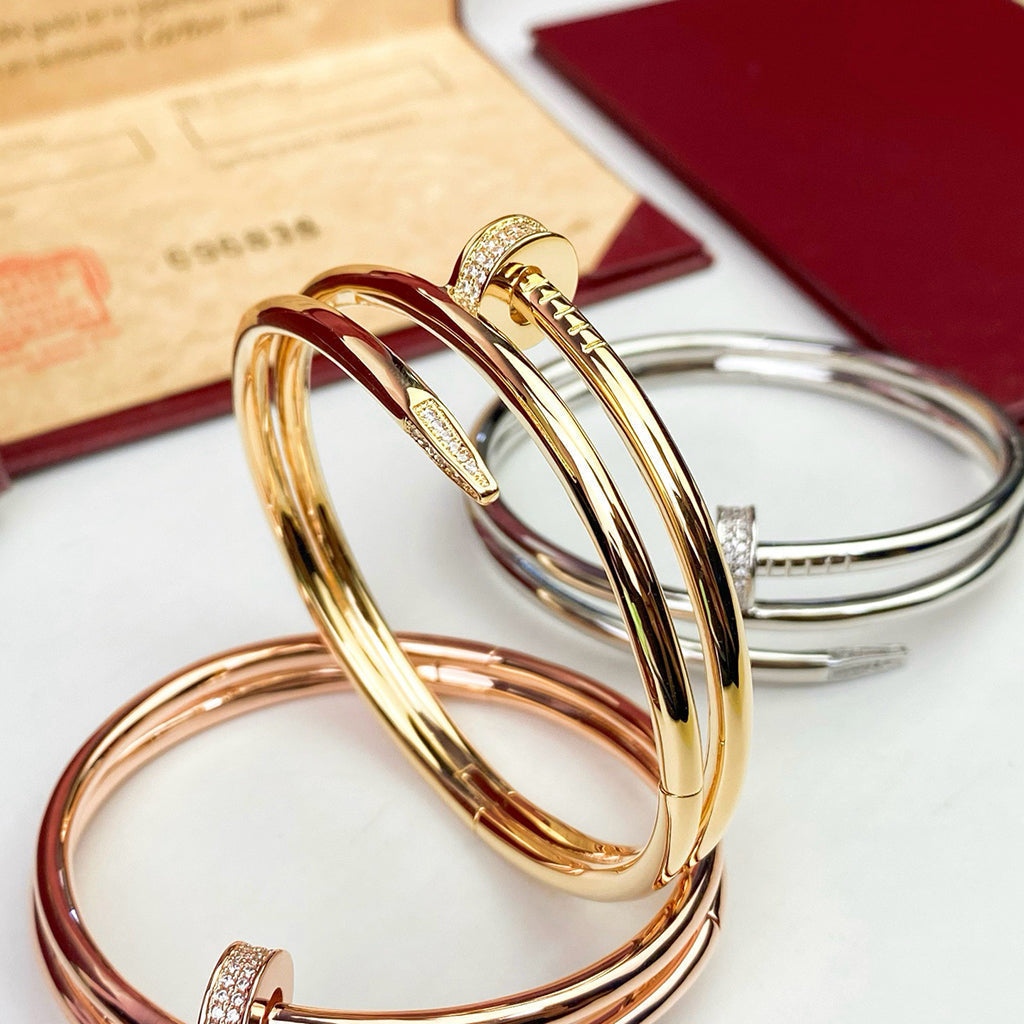[⭐vintora]JUSTE BRACELET 3.5MM DOUBLE ROW DIAMOND