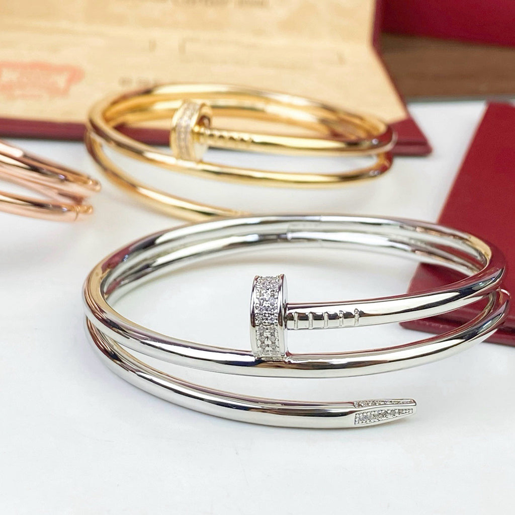 [⭐vintora]JUSTE BRACELET 3.5MM DOUBLE ROW DIAMOND
