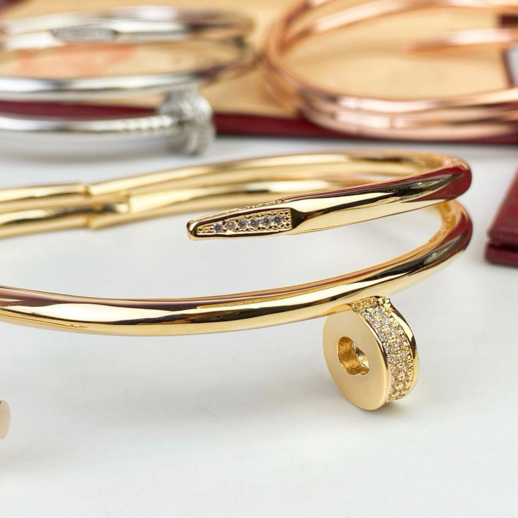 [⭐vintora]JUSTE BRACELET 3.5MM DOUBLE ROW DIAMOND