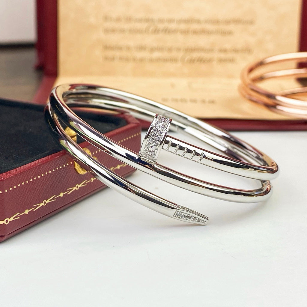 [⭐vintora]JUSTE BRACELET 3.5MM DOUBLE ROW DIAMOND