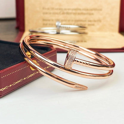 [⭐vintora]JUSTE BRACELET 3.5MM DOUBLE ROW DIAMOND