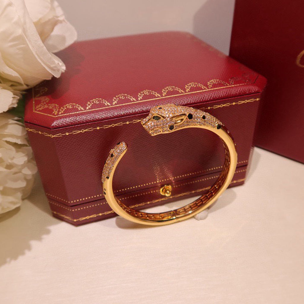[⭐vintora]PANTHERE BIG BRACELET DIAMONDS