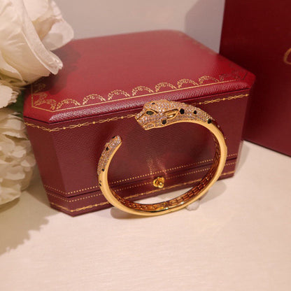 [⭐vintora]PANTHERE BIG BRACELET DIAMONDS