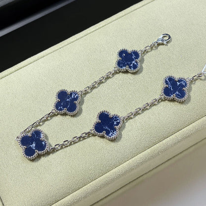 [⭐vintora]CLOVER 5 MOTIF PIETERSITE BRACELET COLLECTION