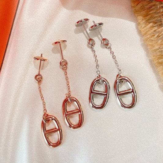 [⭐vintora]CHAINE TASSEL EARRINGS