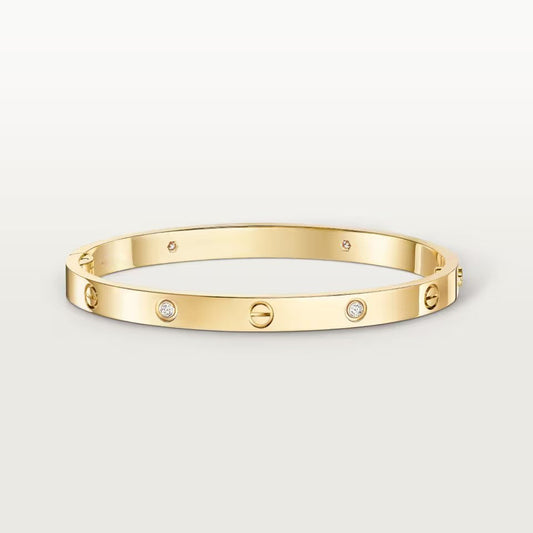 [⭐vintora]LOVE BRACELET 4.8MM 4 DIAMONDS