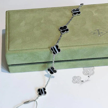 [⭐vintora] CLOVER 5 MOTIF PULSAR STONE BRACELET COLLECTION