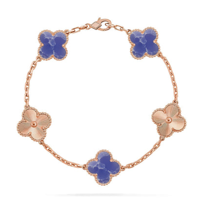 [⭐vintora]CLOVER 5 MOTIF BLUE VEINS BRACELET COLLECTION