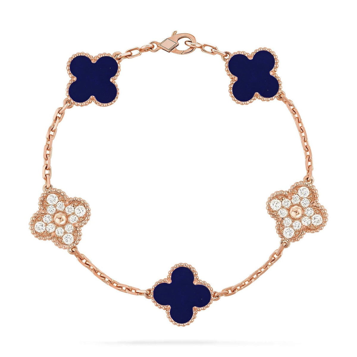 [⭐vintora]CLOVER 5 MOTIF LAPIS LAZULI BRACELET COLLECTION