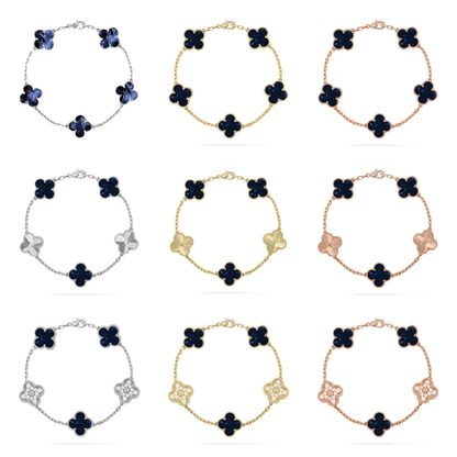 [⭐vintora]CLOVER 5 MOTIF PIETERSITE BRACELET COLLECTION