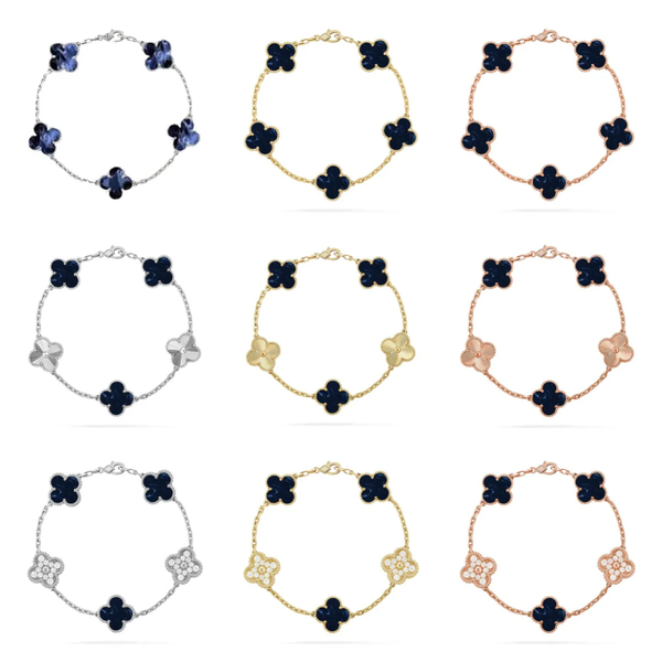 [⭐vintora]CLOVER 5 MOTIF PIETERSITE BRACELET COLLECTION