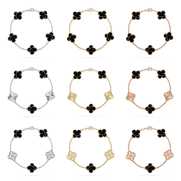 [⭐vintora] CLOVER 5 MOTIF PULSAR STONE BRACELET COLLECTION