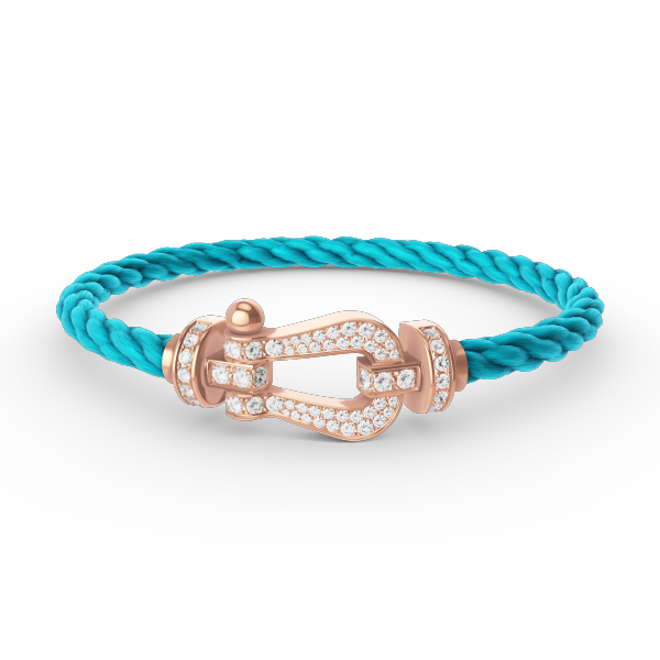 [⭐vintora]FORCE LARGE HORSESHOE FULL DIAMOND BRACELET ROSE GOLD