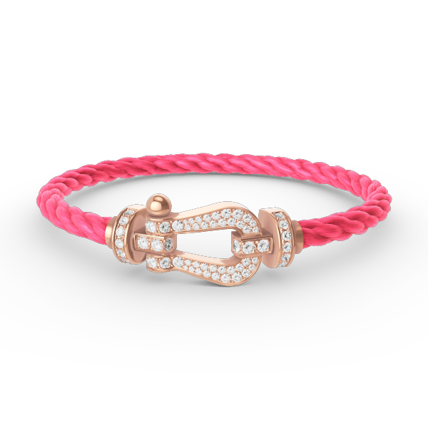 [⭐vintora]FORCE LARGE HORSESHOE FULL DIAMOND BRACELET ROSE GOLD