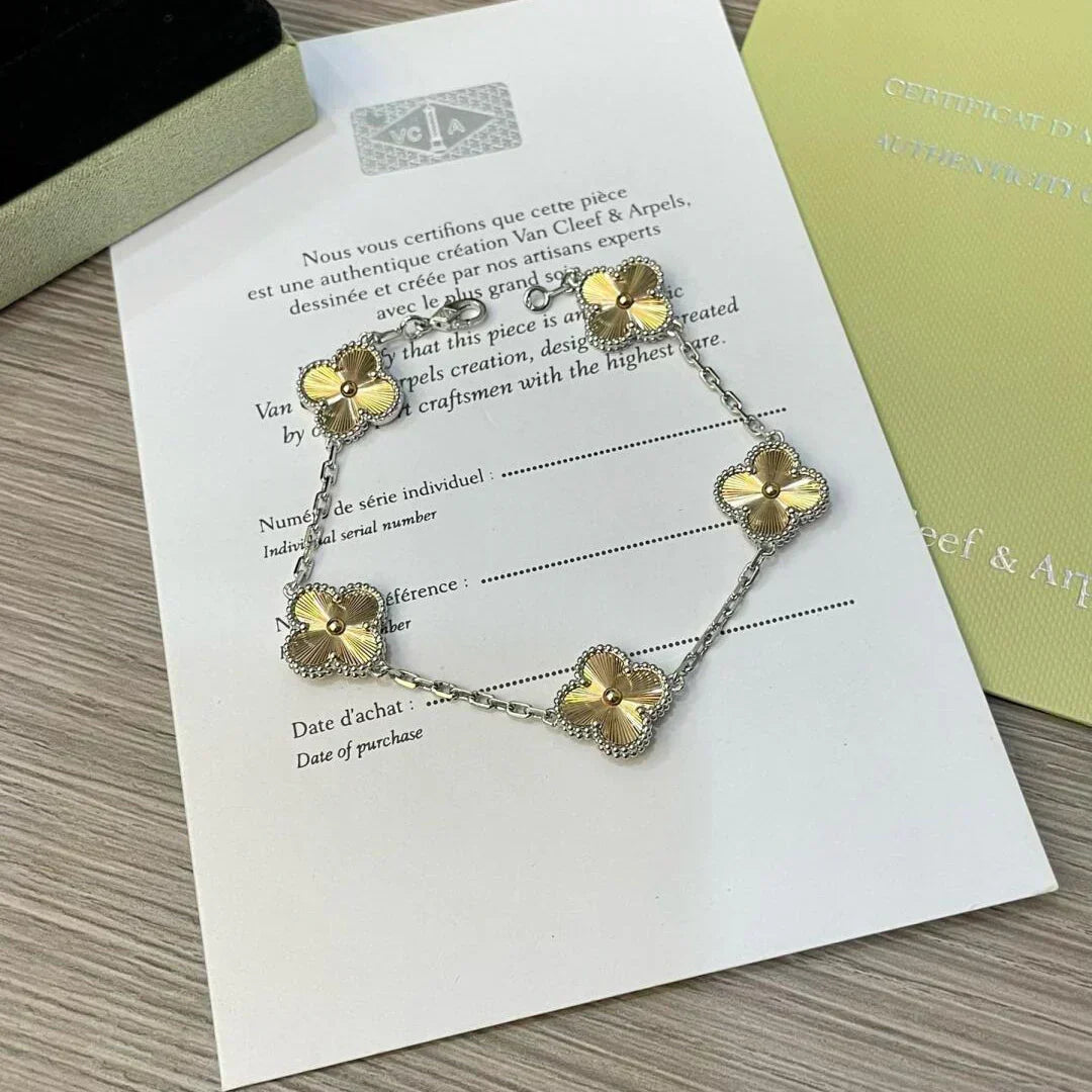 [⭐vintora] CLOVER 5 MOTIF LASER BRACELET COLLECTION